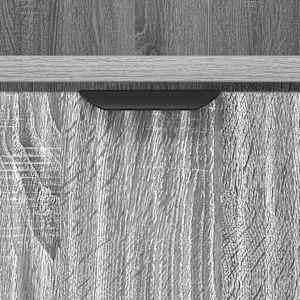 Nočna omarica 2 pcs Siva sonoma 49 x 36 x 61 cm Konstruiran les - slika 9