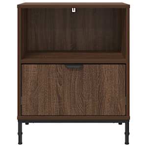 Nočna omarica 2 pcs Rjavi hrast 49 x 36 x 61 cm Konstruiran les - slika 6