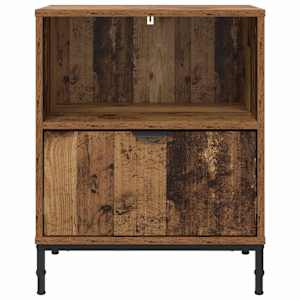 Noční skříňka se zásuvkou 2 pcs Staré dřevo 49 x 36 x 61 cm - obrázek 6