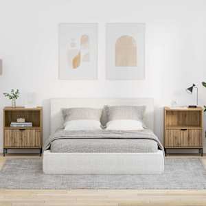 Nočna omarica 2 kos artisan hrast 49 x 36 x 61 cm