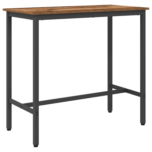 vidaXL laud Vana puit 100 x 50 x 90,5 cm T&ouml;&ouml;deldud puit ja teras
