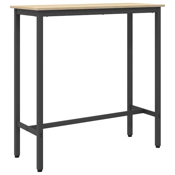 vidaXL laud Sonoma tamm 100 x 40 x 100,5 cm T&ouml;&ouml;deldud puit ja teras