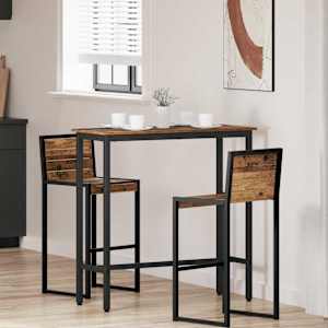 miza Star les 100 x 40 x 100,5 cm Inženirski les in jeklo