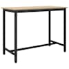 vidaXL laud Sonoma tamm 100 x 50 x 76,5 cm T&ouml;&ouml;deldud puit ja teras