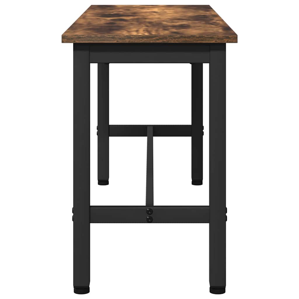 Jedilna klop 2 pcs Dimljeni oreh 100 x 32,5 x 48,5 cm - slika 6