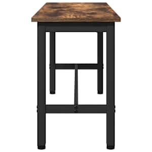 Jídelní lavička 2 pcs Kouřový dub 100 x 32,5 x 48,5 cm - obrázek 6