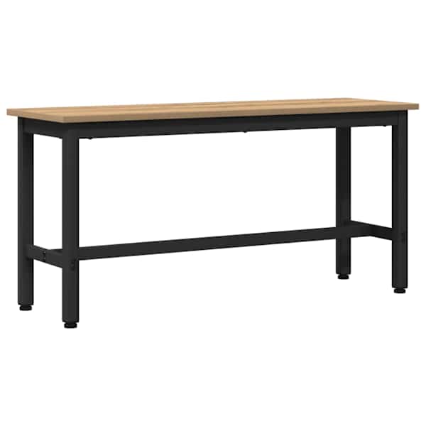 vidaXL S&ouml;&ouml;gipenks 100 x 32,5 x 48,5 cm T&ouml;&ouml;deldud puit ja teras