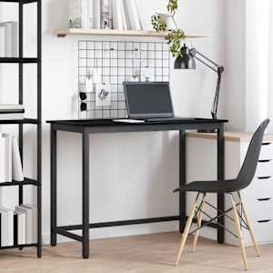 miza Črna Orehovina 80 x 50 x 76,5 cm Inženirski les in jeklo