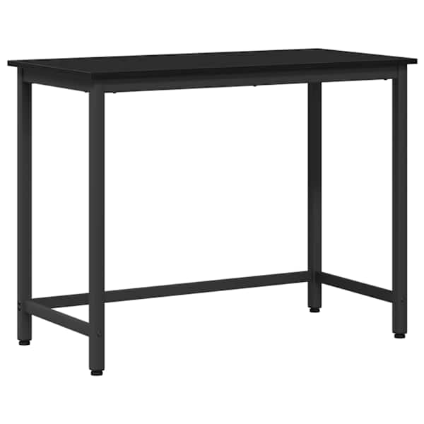 vidaXL laud Must tamm 80 x 50 x 76,5 cm T&ouml;&ouml;deldud puit ja teras