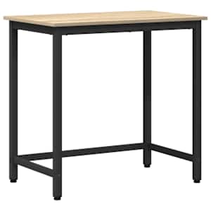 vidaXL laud Sonoma tamm 100 x 50 x 76,5 cm T&ouml;&ouml;deldud puit ja teras