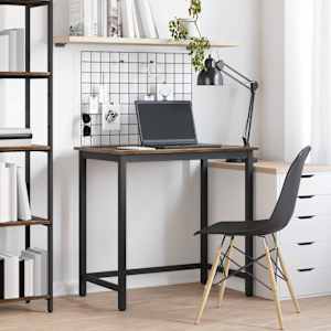 miza Dimljeni oreh 100 x 50 x 76,5 cm Inženirski les in jeklo