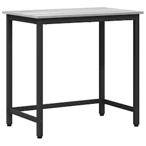 vidaXL laud Hall Sonoma 100 x 50 x 76,5 cm T&ouml;&ouml;deldud puit ja teras