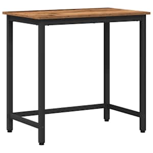 vidaXL laud Vana puit 100 x 50 x 76,5 cm T&ouml;&ouml;deldud puit ja teras