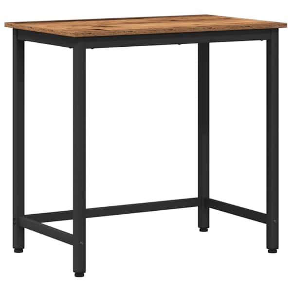 vidaXL laud Vana puit 100 x 50 x 76,5 cm T&ouml;&ouml;deldud puit ja teras