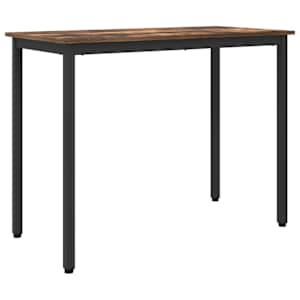 miza Dimljeni oreh 100 x 50 x 76,5 cm Inženirski les in jeklo