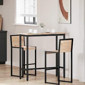 miza Naravna 100 x 40 x 101 cm Inženirski les in jeklo