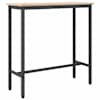 vidaXL laud Neutraalne 100 x 40 x 101 cm T&ouml;&ouml;deldud puit ja teras