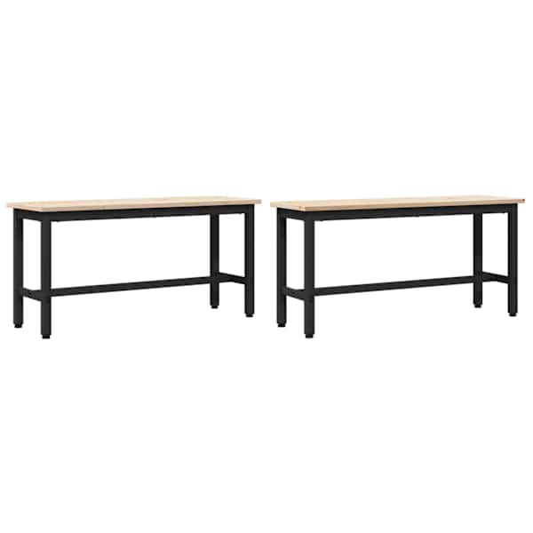 vidaXL S&ouml;&ouml;gilauad 100 x 32,5 x 49 cm 2 tk T&auml;ispuidust m&auml;nnipuit