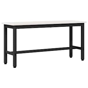 vidaXL S&ouml;&ouml;gipenks Valge 100 x 32,5 x 49 cm T&auml;ispuidust m&auml;nnipuit