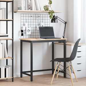 miza Naravna 80 x 50 x 77 cm Inženirski les in jeklo