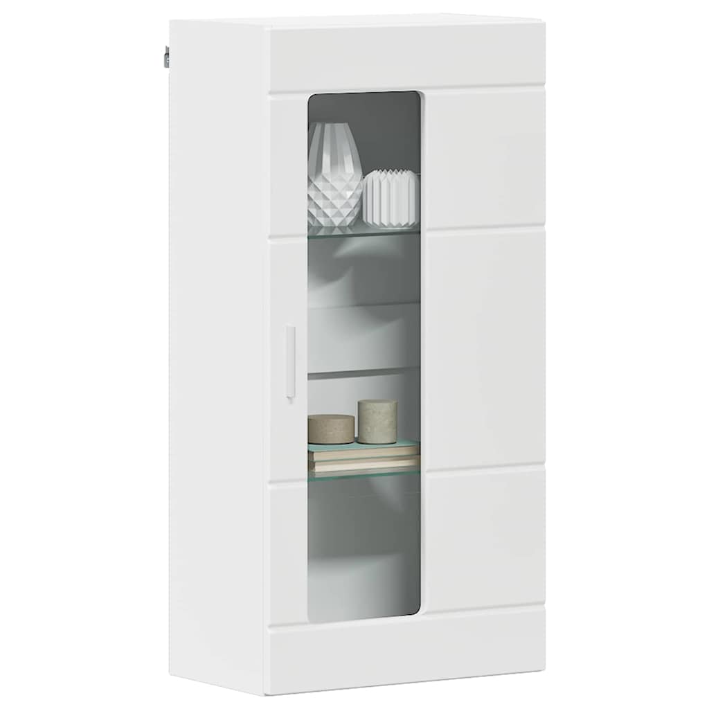 vidaXL Wandkast met plank met opslag Wit 55 x 29 x 100 cm Bewerkt hout