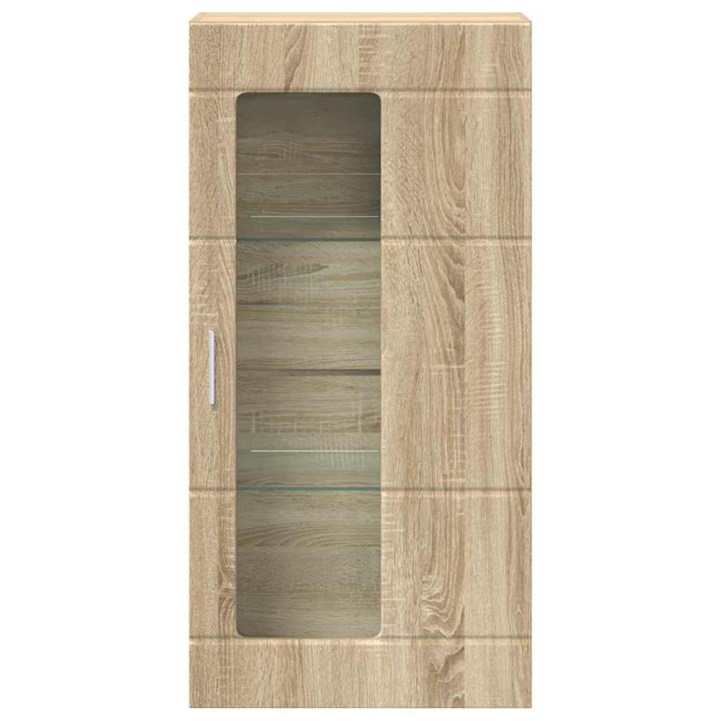 Fali szekrény polcokkal sonoma tölgy 55 x 29 x 100 cm Faanyag 