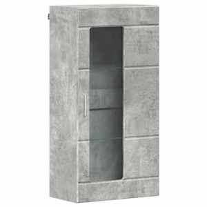 Dřevěná skříň Betonově šedá 50 x 29 x 100 cm kompozitní dřevo - obrázek 2
