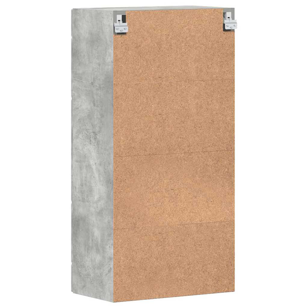 Fali szekrény polcokkal Beton szürke 55 x 29 x 100 cm Faanyag 