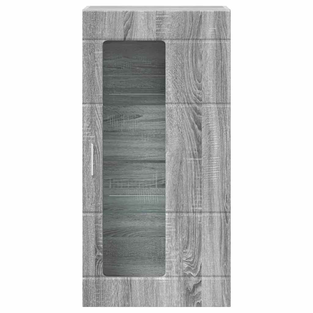 Fali szekrény polcokkal Szürke sonoma 55 x 29 x 100 cm Faanyag 