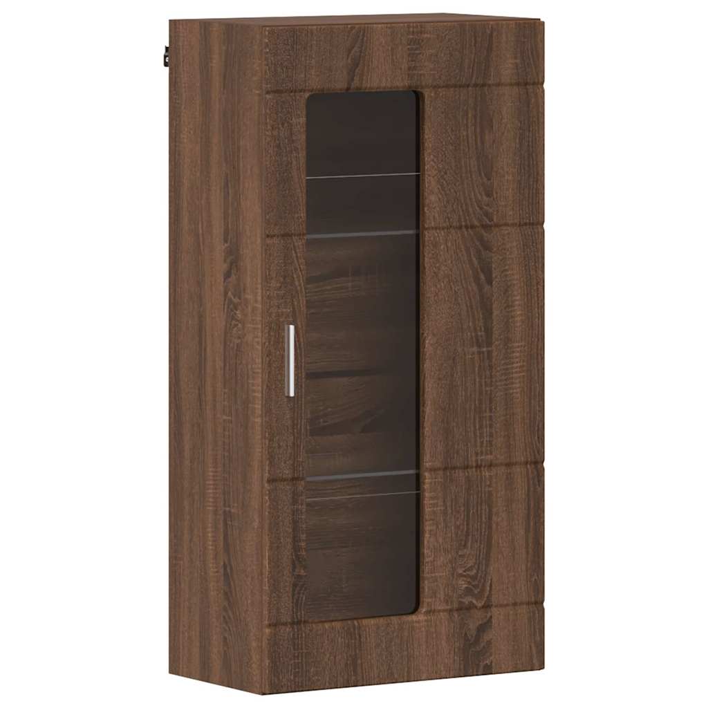 Fali szekrény polcokkal barna tölgy 55 x 29 x 100 cm Faanyag 