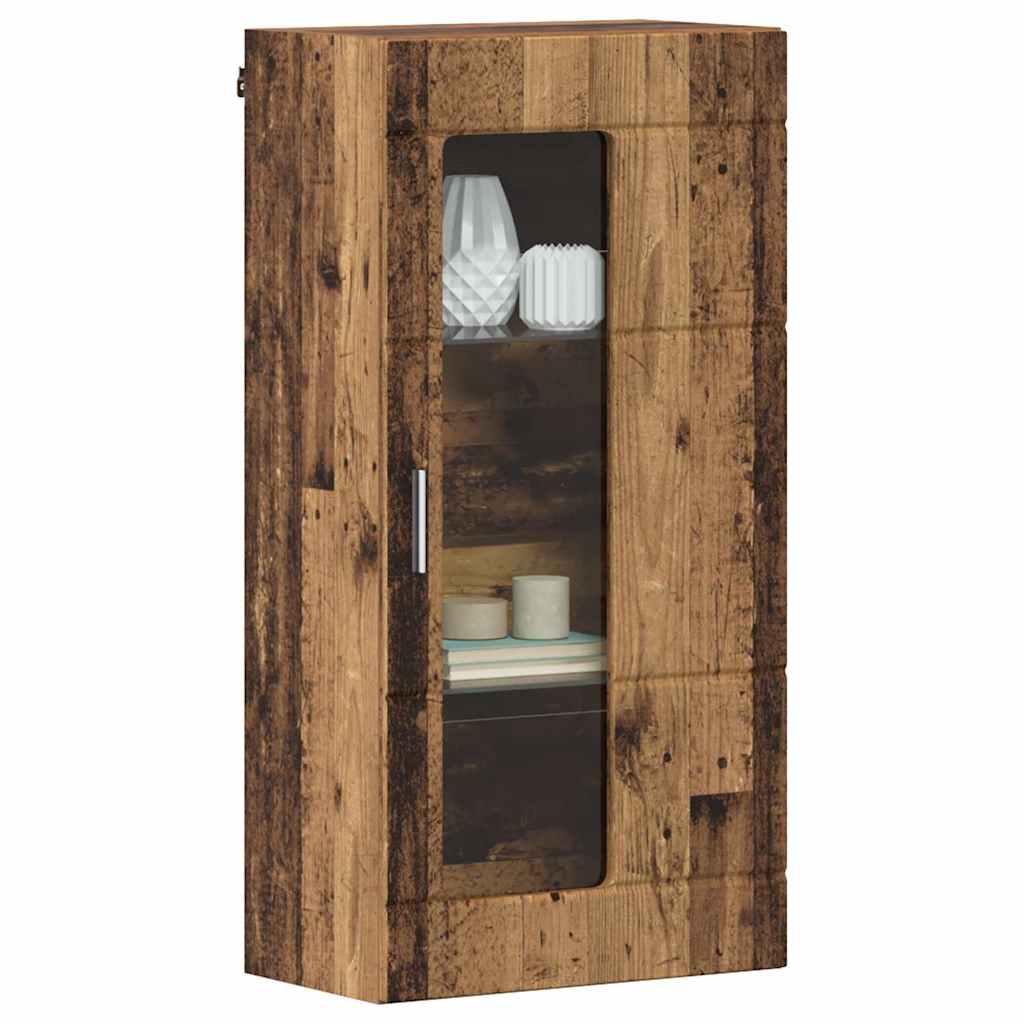 vidaXL Wandkast met plank Oud hout 55 x 29 x 100 cm Bewerkt hout