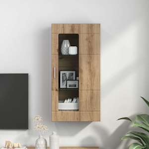 Dřevěná skříň Artisanový dub 50 x 29 x 100 cm kompozitní dřevo - obrázek 4