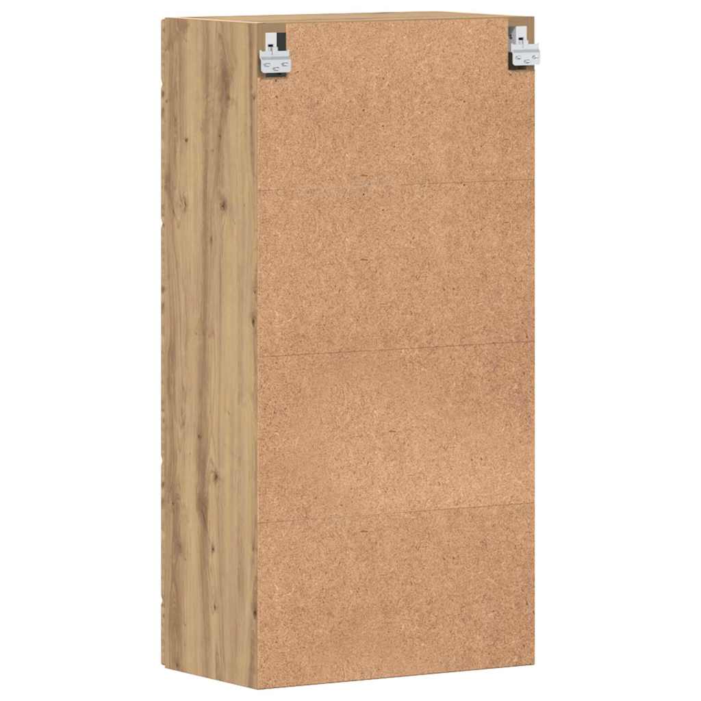Fali szekrény polcokkal kézműves tölgy 55 x 29 x 100 cm Faanyag 