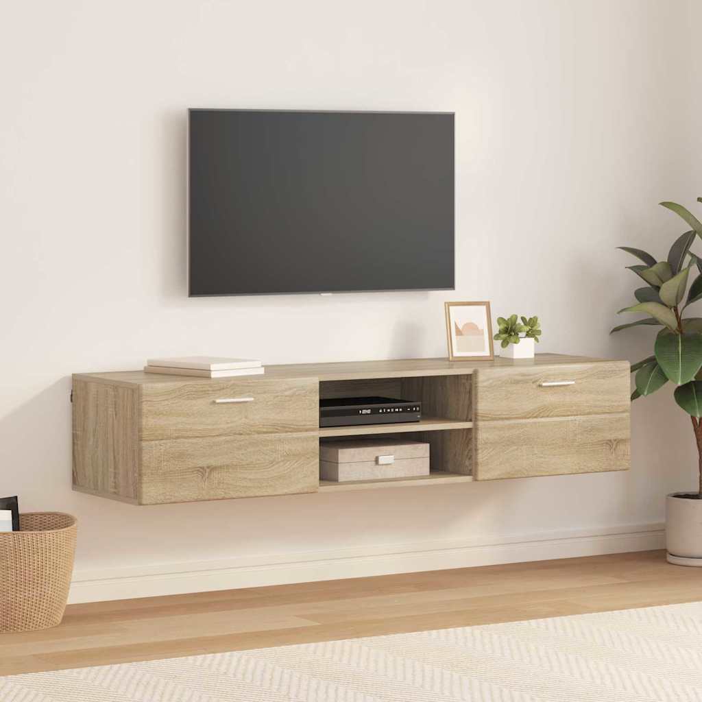 vidaXL Cabinet TV cu raft Stejar sonoma 150 x 39 x 30 cm Lemn compozit