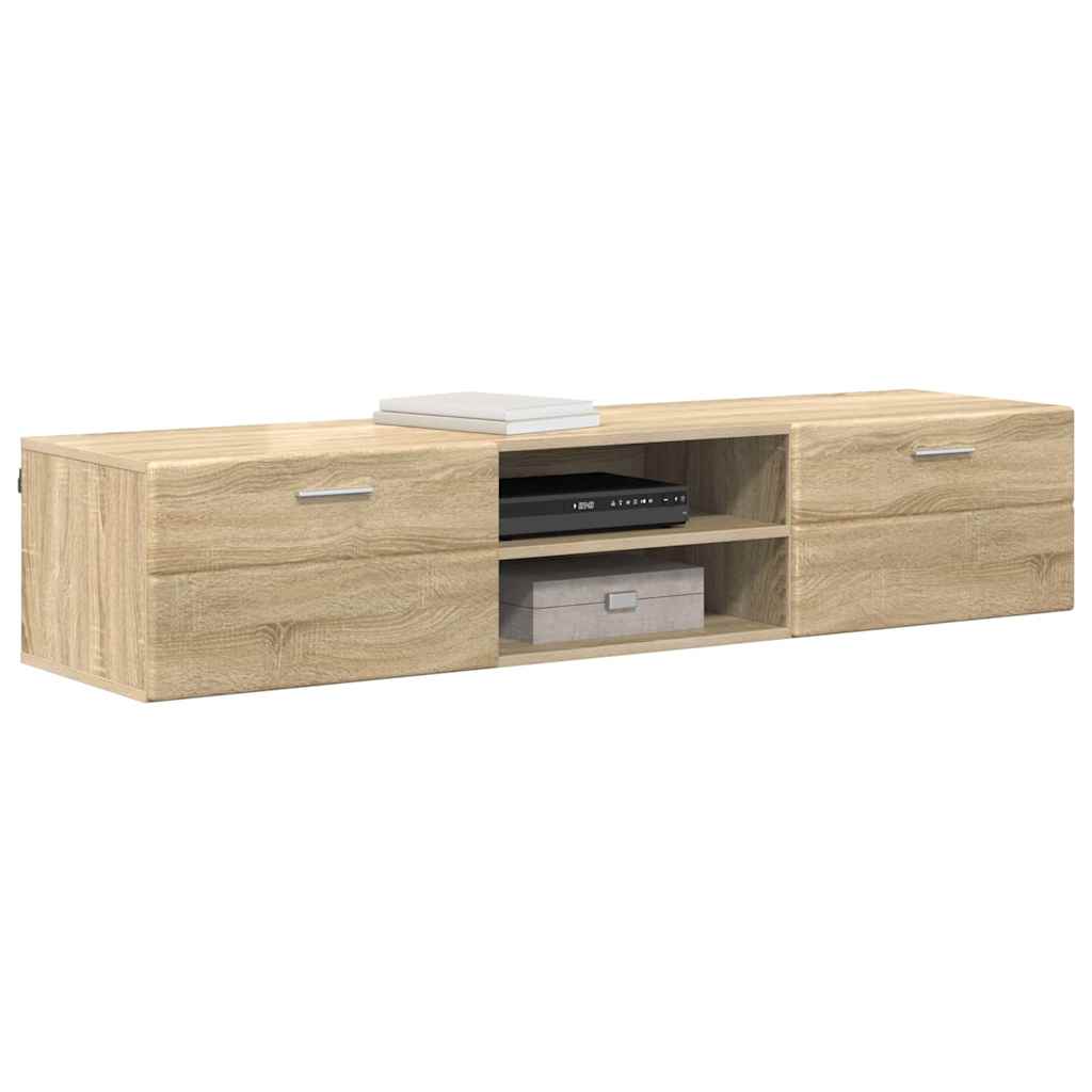 vidaXL TV-kast met lade Sonoma eiken 150 x 39 x 30 cm Bewerkt hout