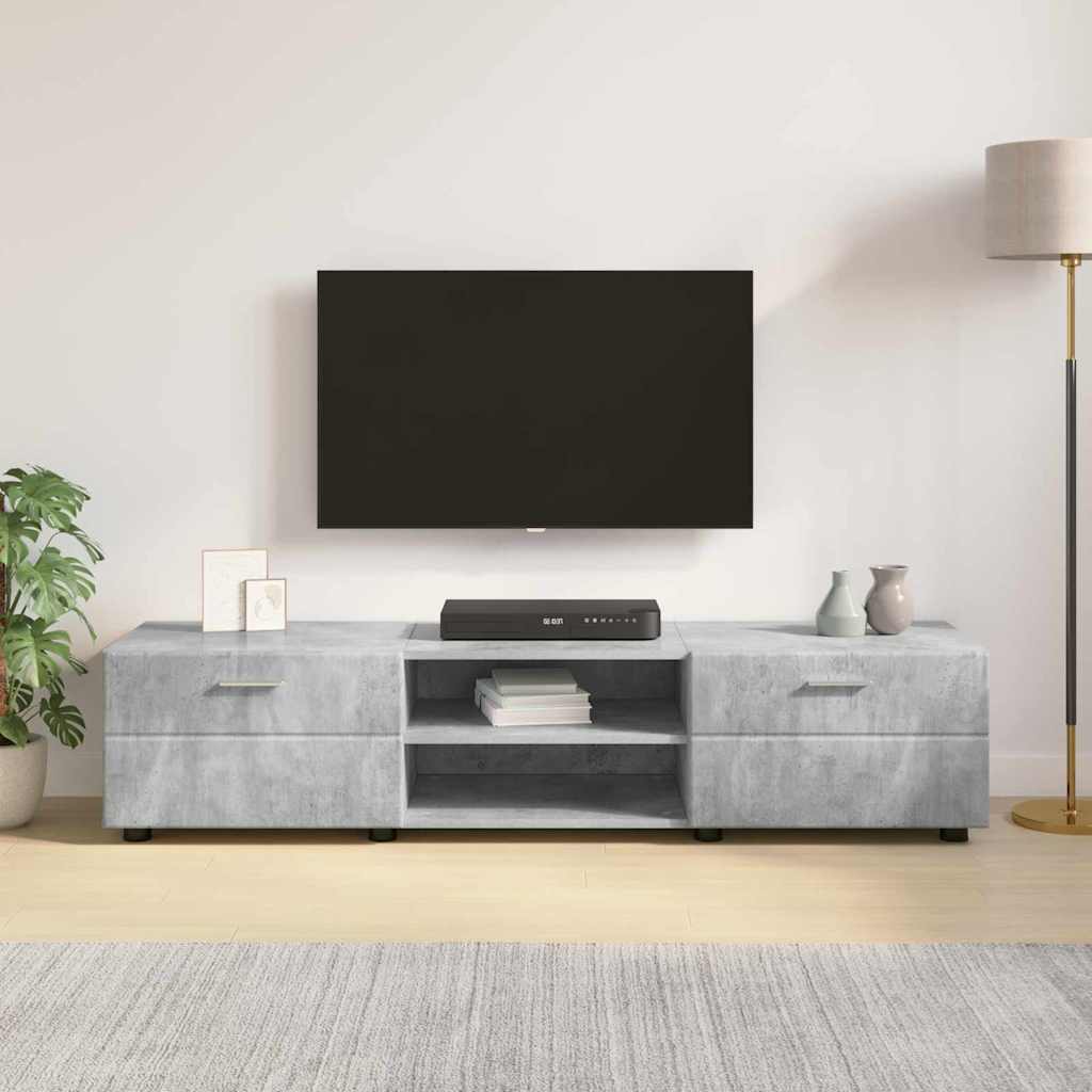 TV szekrény fiókkal Magasfényű fehér 150 x 39 x 30 cm Faanyag 