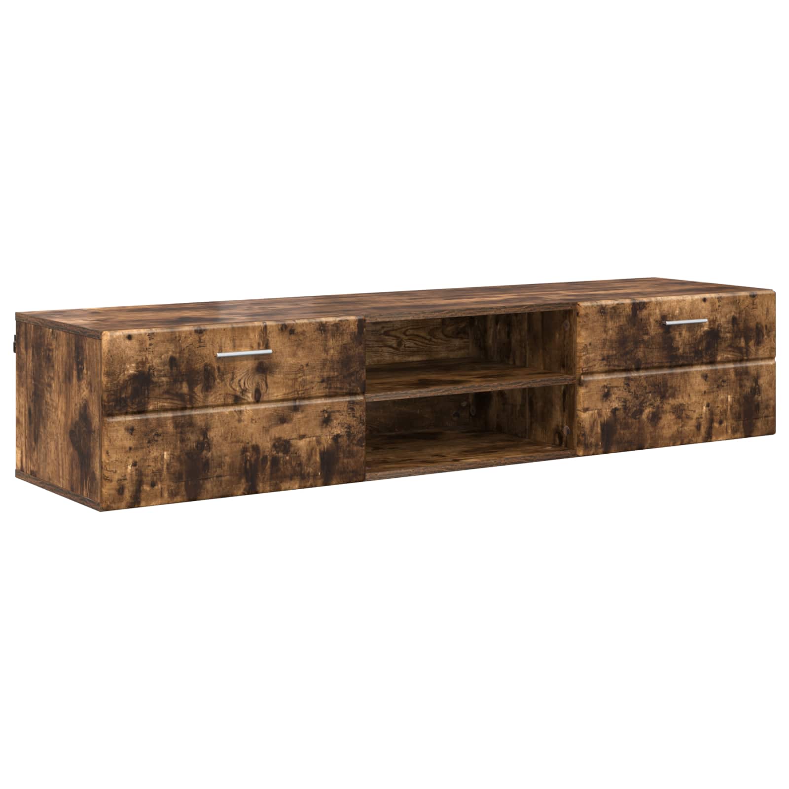 vidaXL Dřevěná skříň 150 x 39 x 30 cm Kouřový dub Kompozitní dřevo