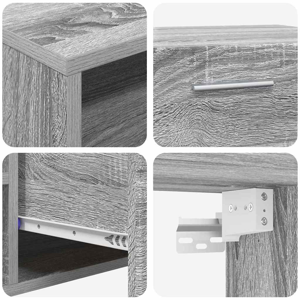 TV szekrény fiókkal Szürke sonoma 150 x 39 x 30 cm Faanyag 