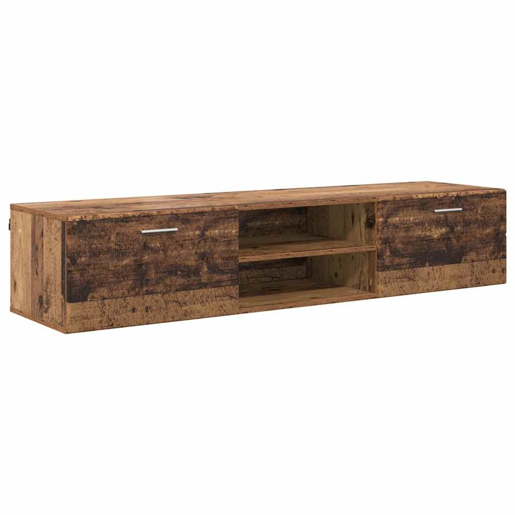 TV szekrény fiókkal polcokkal Régi fa 150 x 39 x 30 cm Faanyag 