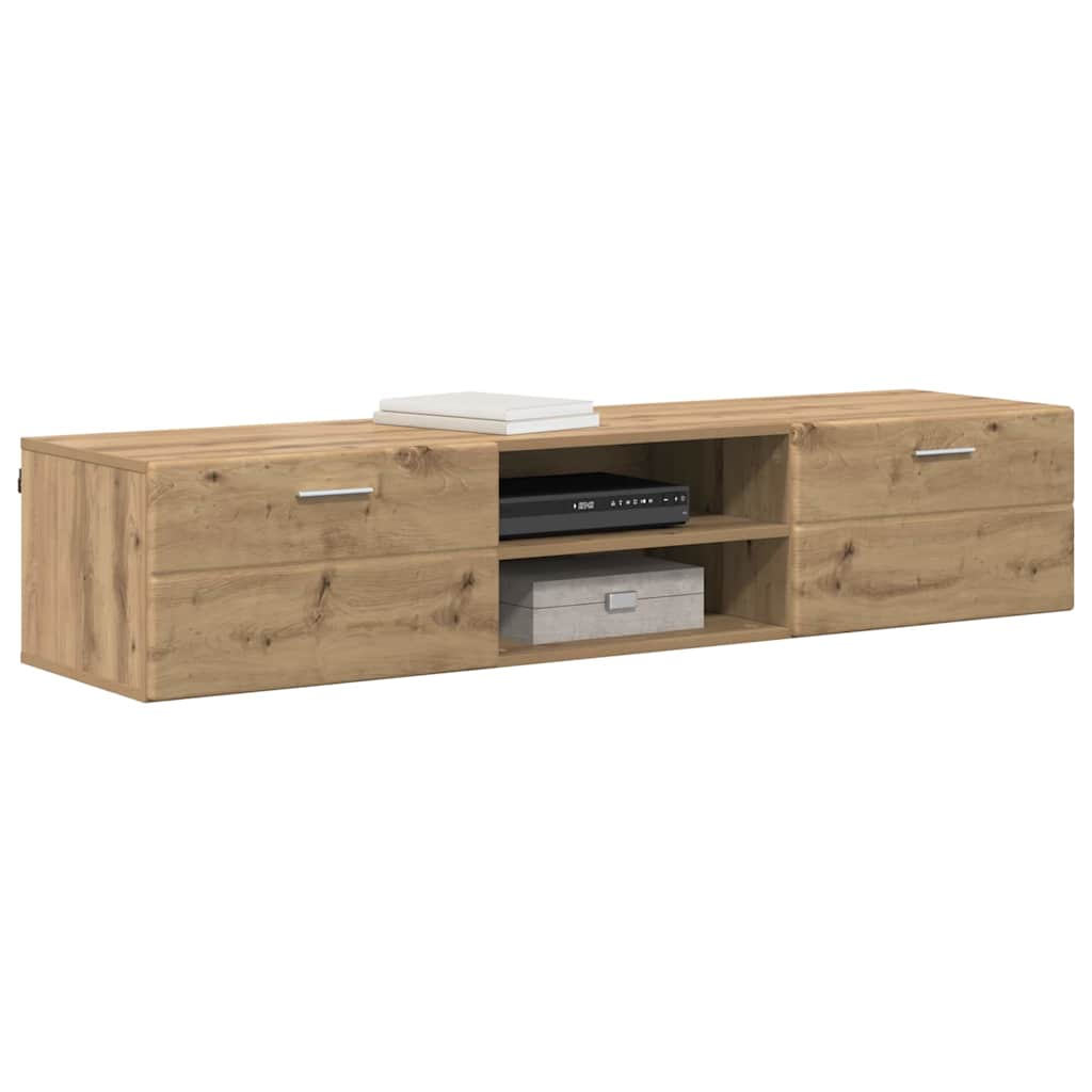 vidaXL TV-kast artisanaal eikenkleurig 150 x 39 x 30 cm Bewerkt hout