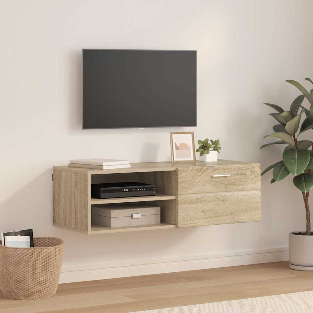 vidaXL Cabinet TV Stejar sonoma 100.5 x 39 x 30 cm Lemn compozit