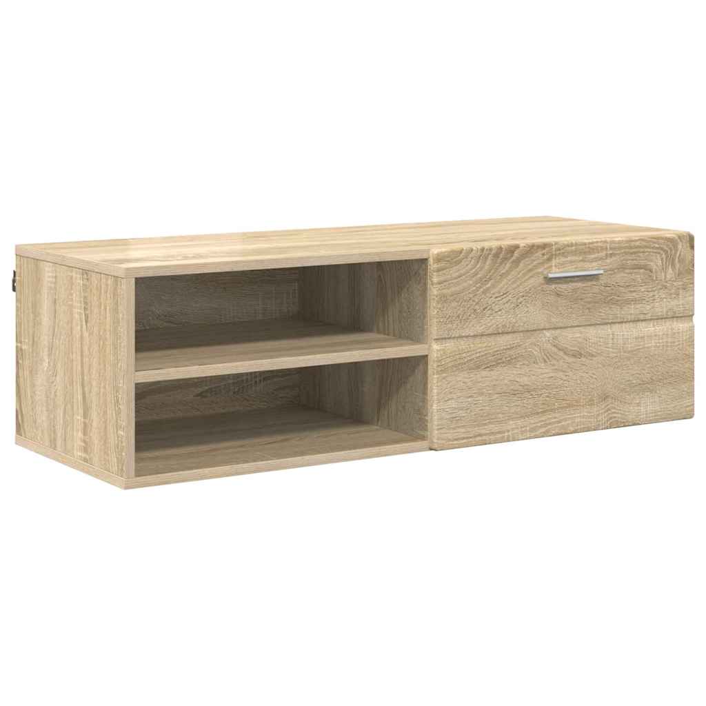 TV szekrény fiókkal sonoma tölgy 100.5 x 39 x 30 cm Faanyag 