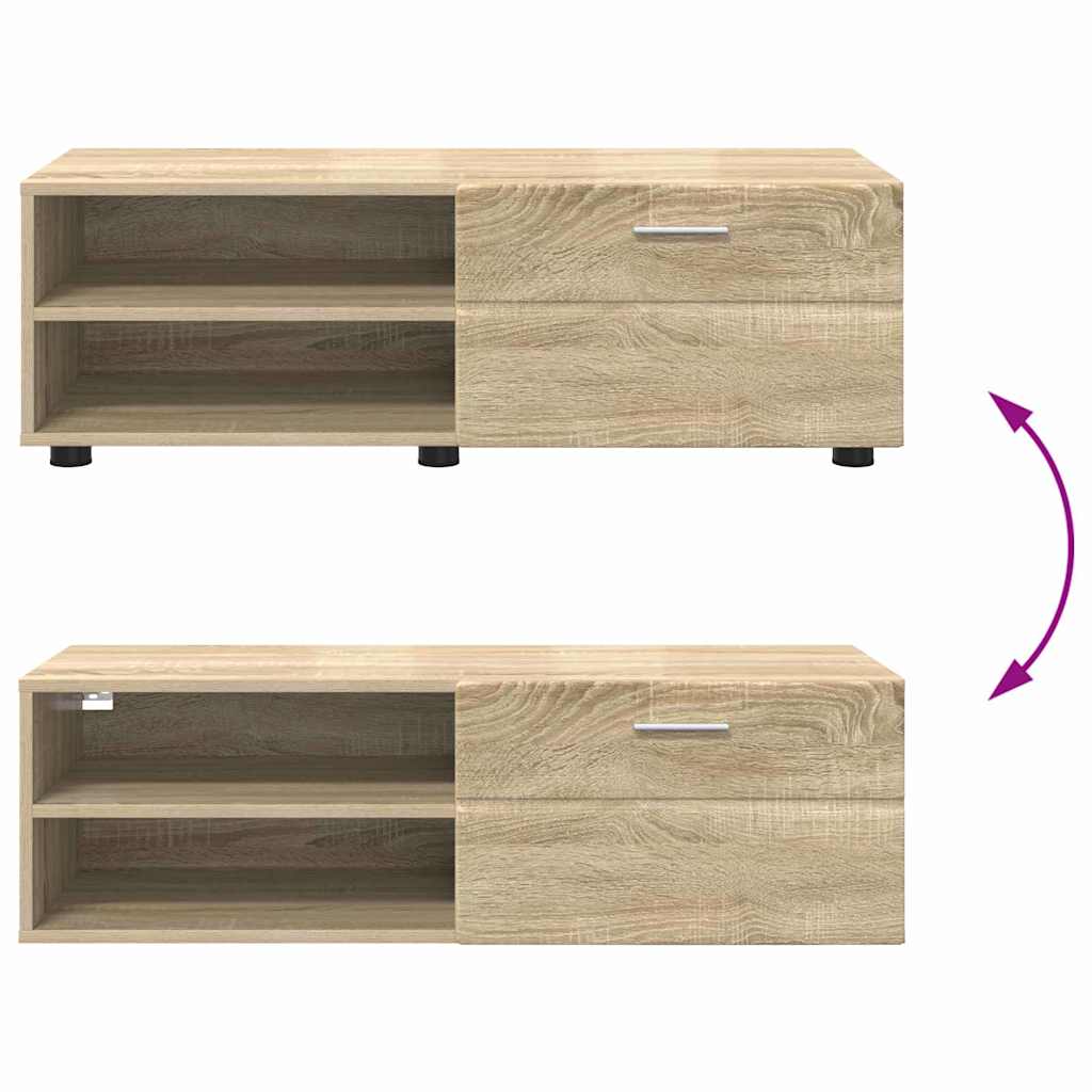 TV szekrény fiókkal sonoma tölgy 100.5 x 39 x 30 cm Faanyag 
