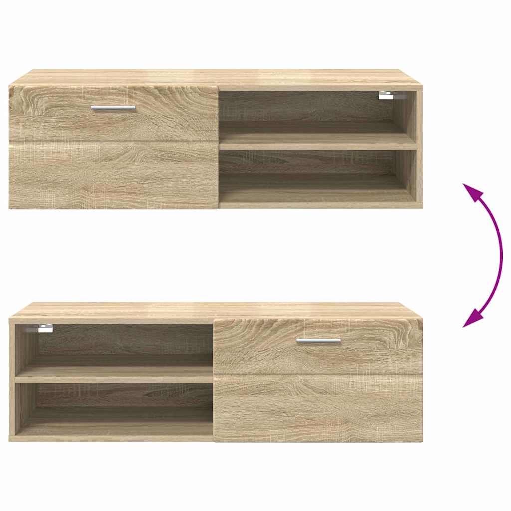 TV szekrény fiókkal sonoma tölgy 100.5 x 39 x 30 cm Faanyag 