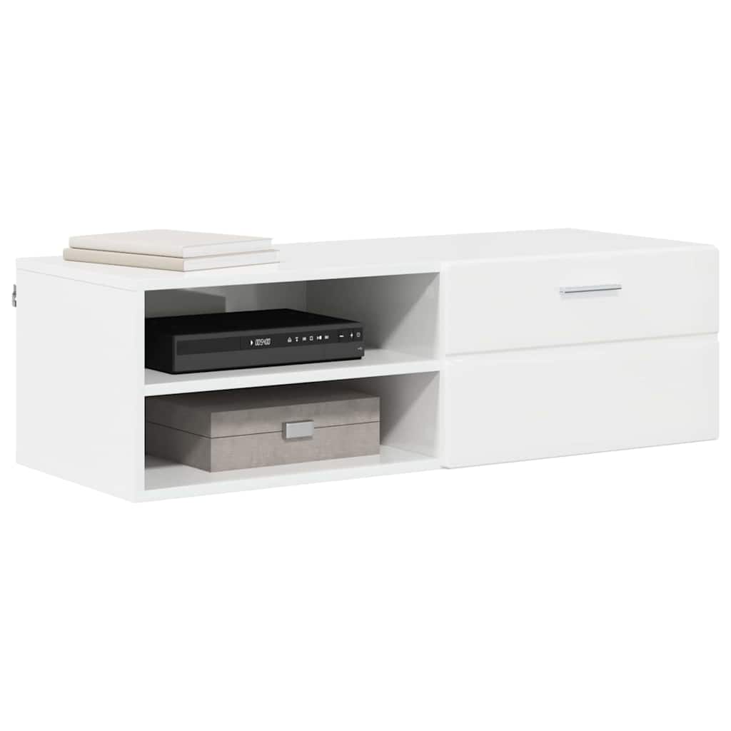 vidaXL TV-kast met lade Betongrijs 100.5 x 39 x 30 cm Bewerkt hout