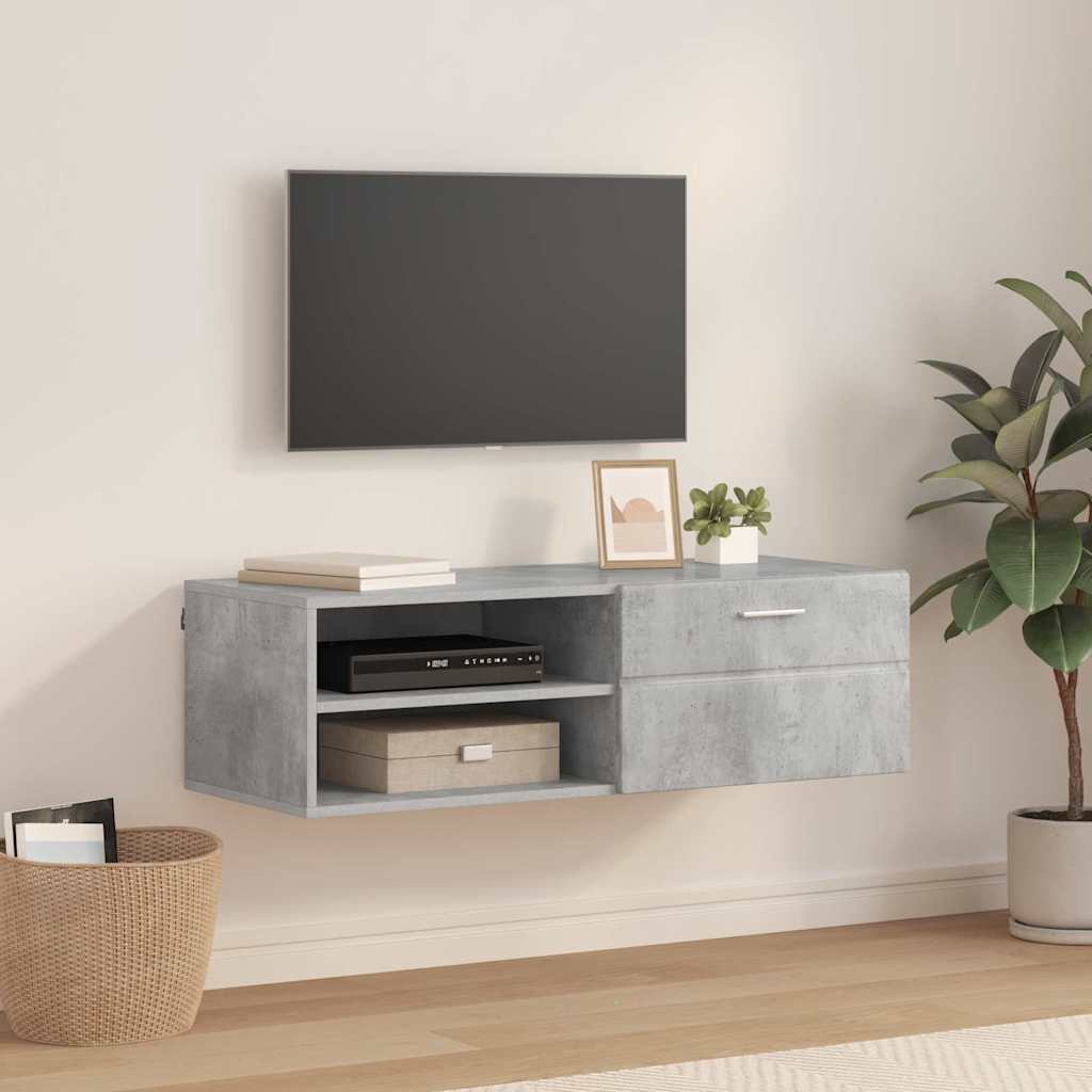 vidaXL Cabinet TV Alb foarte lucios 100.5 x 39 x 30 cm Lemn compozit