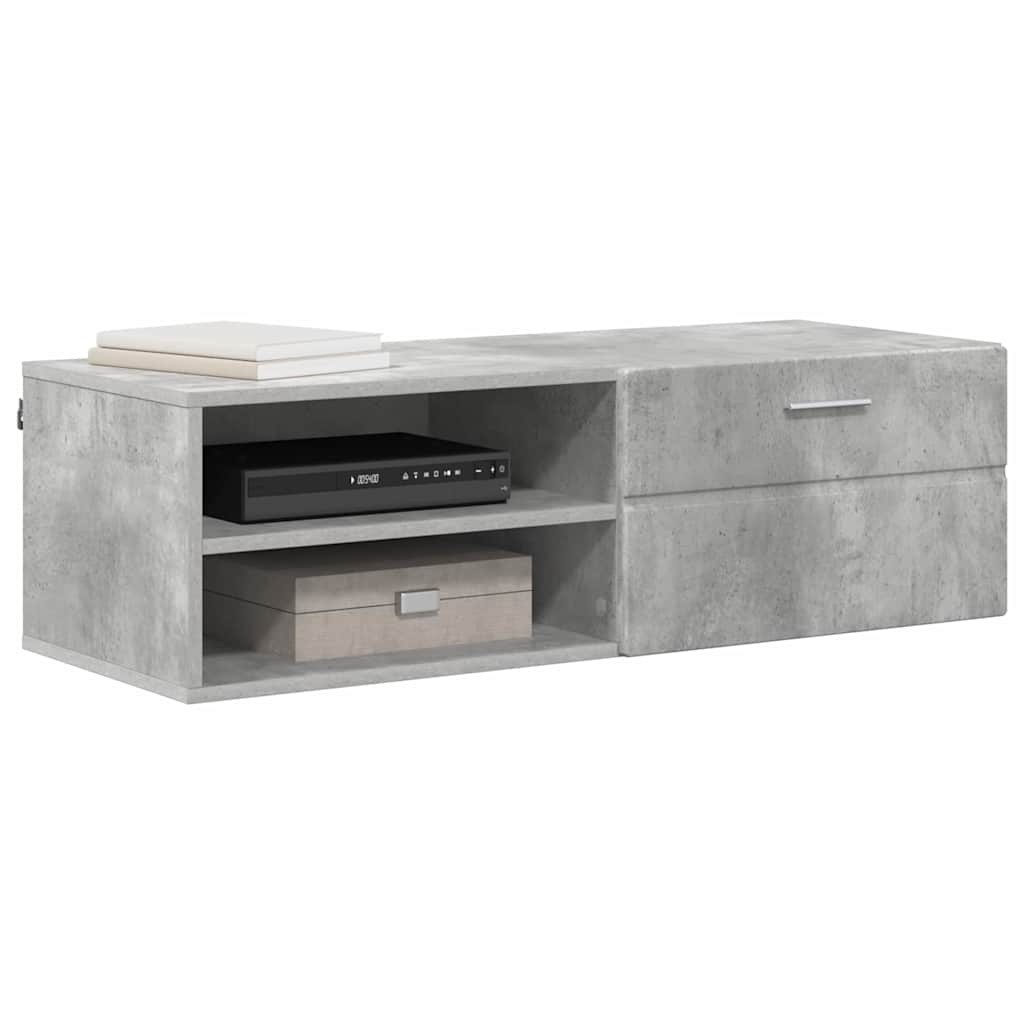vidaXL TV-kast met lade Hoogglans wit 100.5 x 39 x 30 cm Bewerkt hout