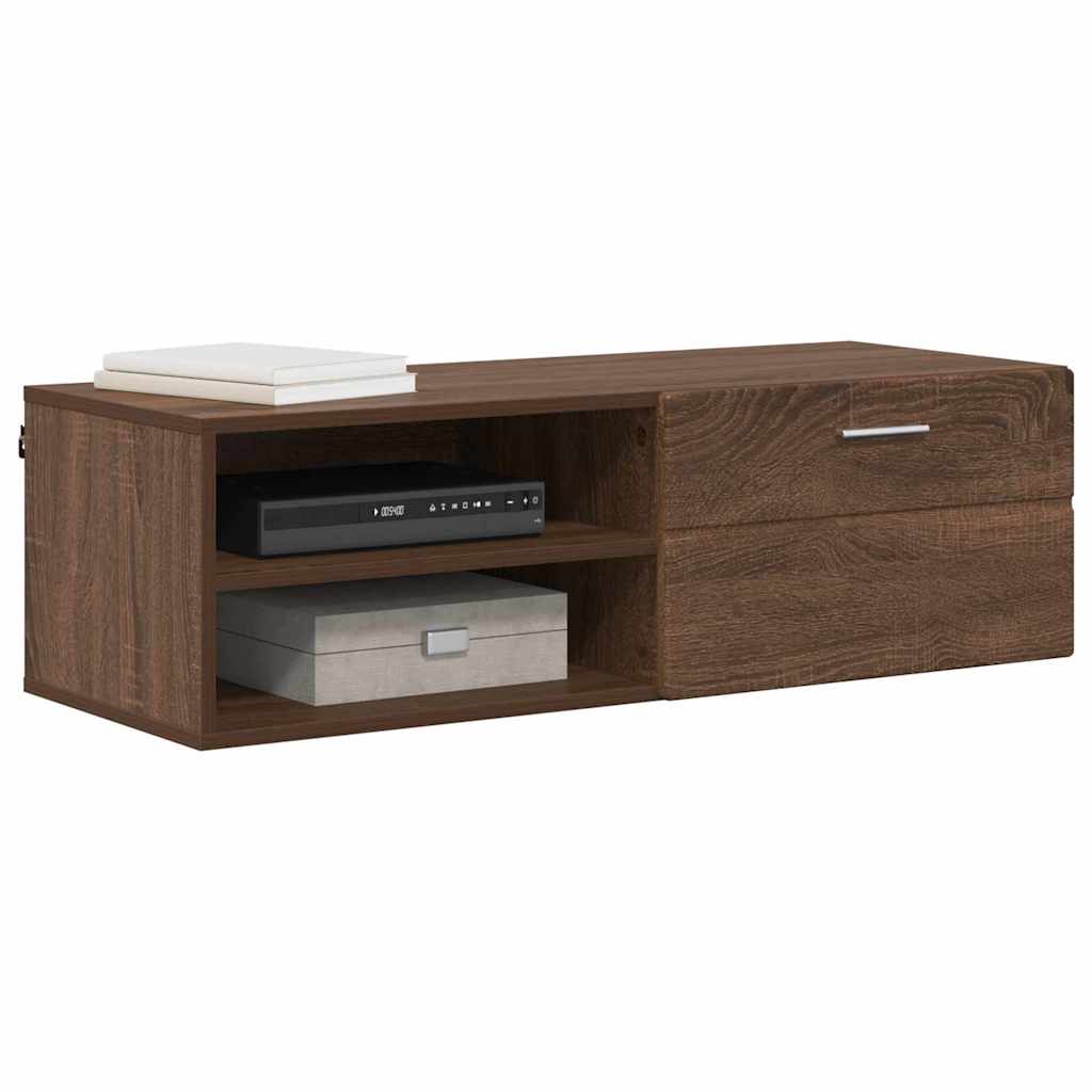 vidaXL TV-kast bruin eikenkleur 100.5 x 39 x 30 cm Bewerkt hout