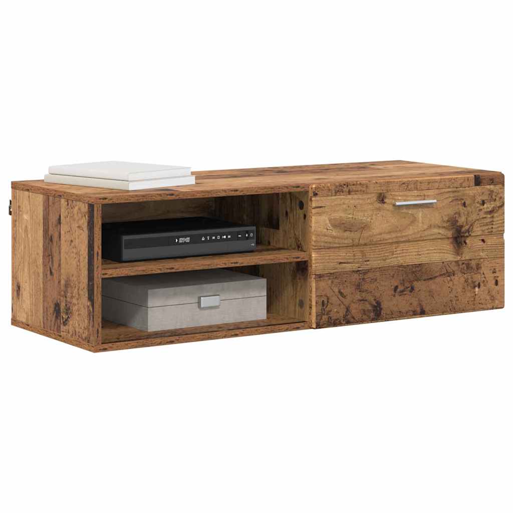 vidaXL TV-kast met lade Oud hout 100.5 x 39 x 30 cm Bewerkt hout