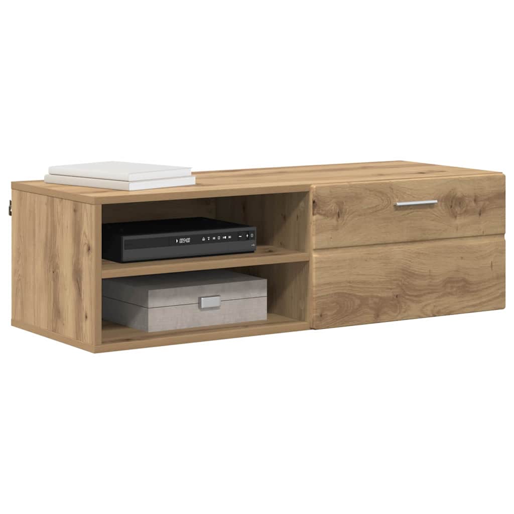 vidaXL TV-kast artisanaal eikenkleurig 100.5 x 39 x 30 cm Bewerkt hout